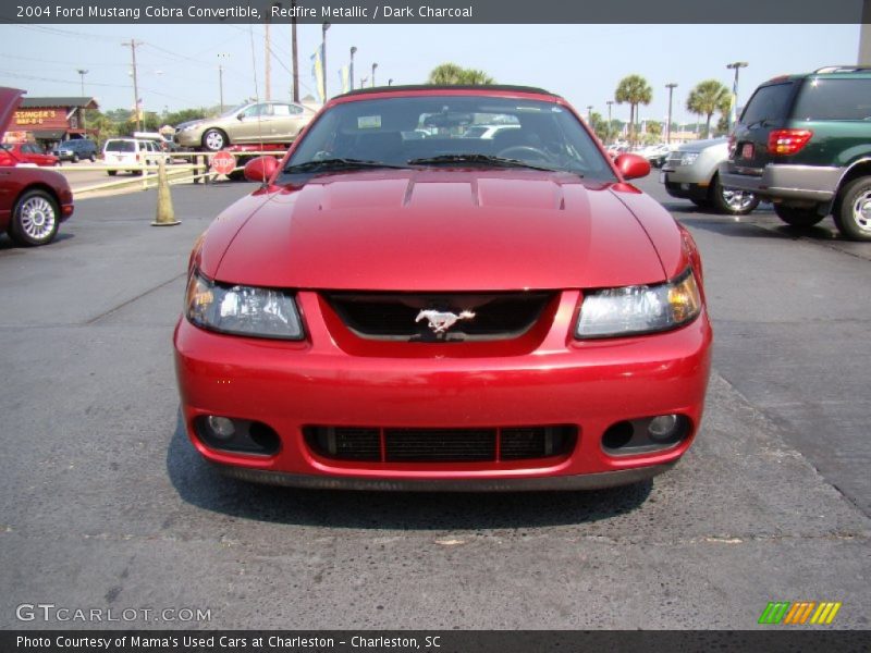 Redfire Metallic / Dark Charcoal 2004 Ford Mustang Cobra Convertible
