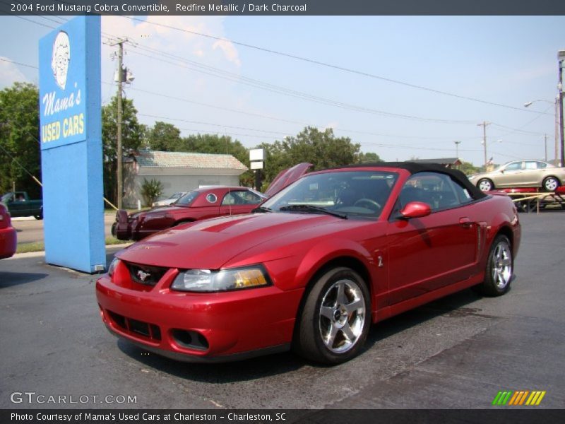 Redfire Metallic / Dark Charcoal 2004 Ford Mustang Cobra Convertible
