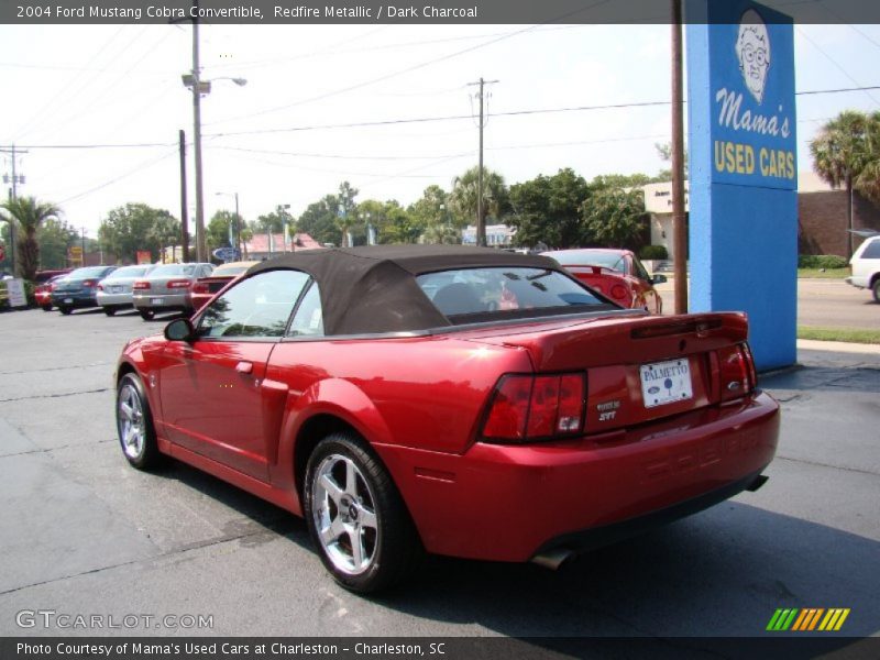 Redfire Metallic / Dark Charcoal 2004 Ford Mustang Cobra Convertible