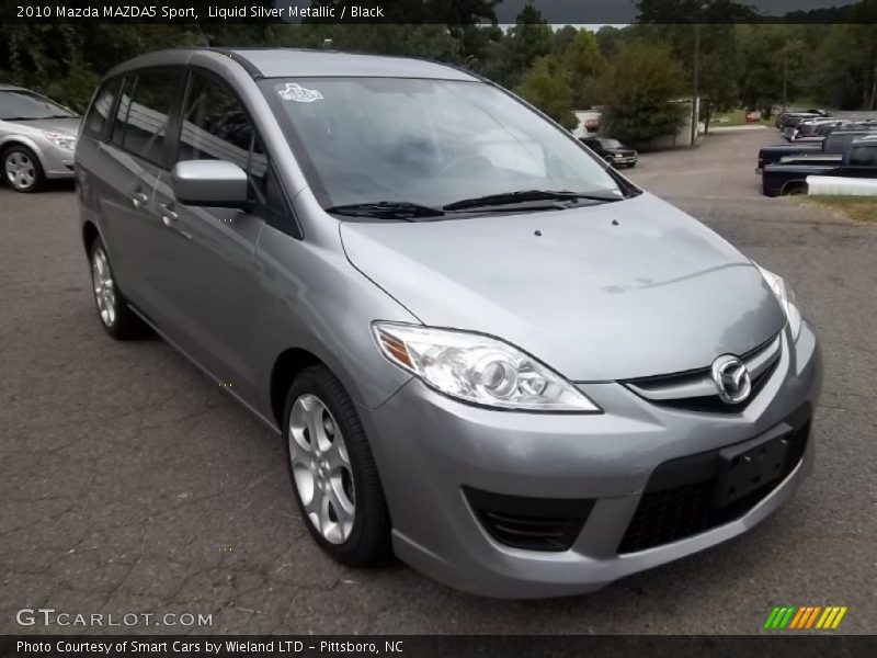 Liquid Silver Metallic / Black 2010 Mazda MAZDA5 Sport