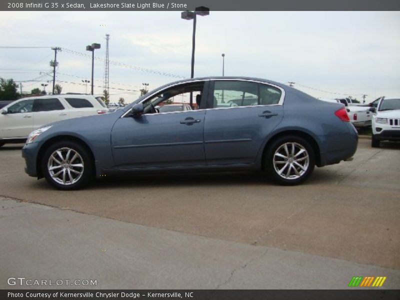 Lakeshore Slate Light Blue / Stone 2008 Infiniti G 35 x Sedan