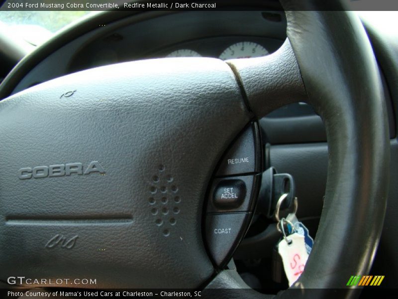 Redfire Metallic / Dark Charcoal 2004 Ford Mustang Cobra Convertible