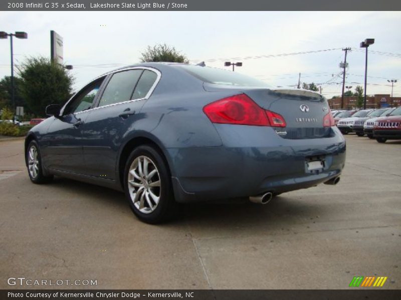 Lakeshore Slate Light Blue / Stone 2008 Infiniti G 35 x Sedan
