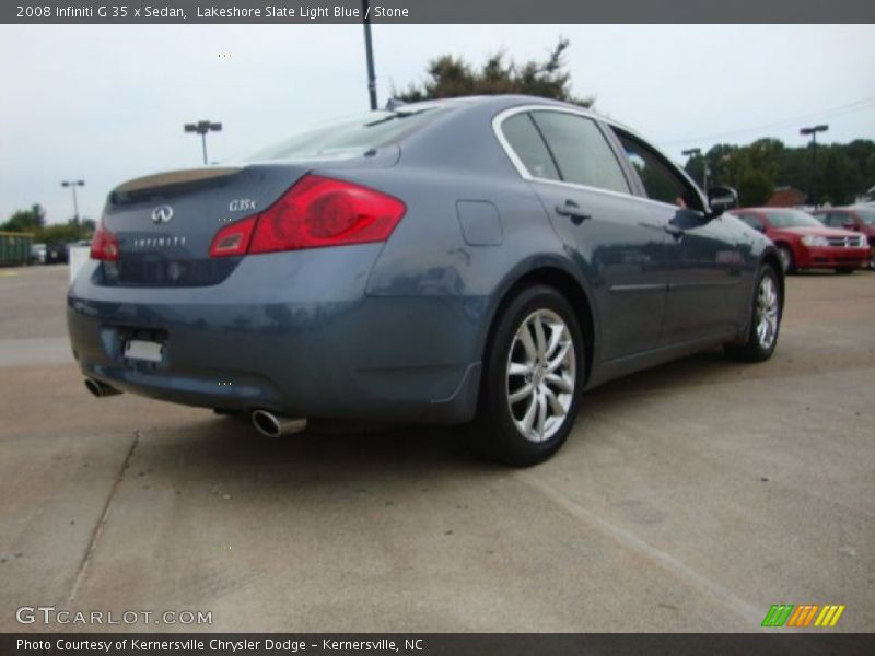 Lakeshore Slate Light Blue / Stone 2008 Infiniti G 35 x Sedan