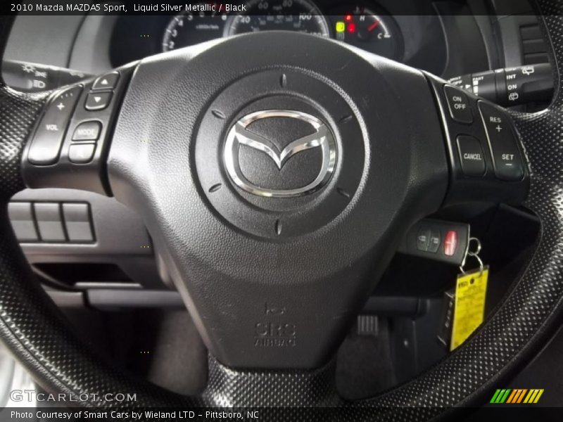 Liquid Silver Metallic / Black 2010 Mazda MAZDA5 Sport