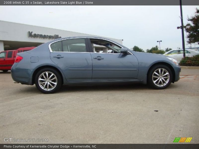 Lakeshore Slate Light Blue / Stone 2008 Infiniti G 35 x Sedan
