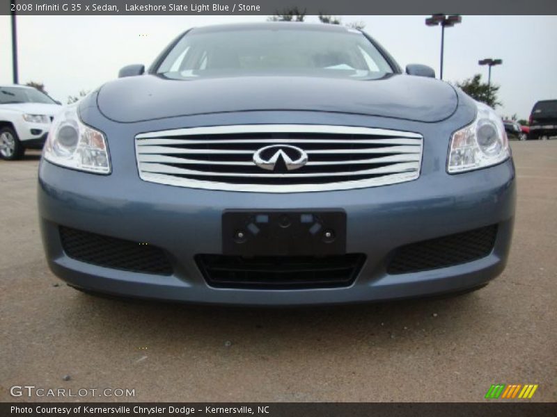 Lakeshore Slate Light Blue / Stone 2008 Infiniti G 35 x Sedan