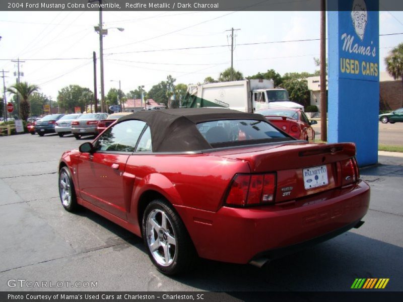 Redfire Metallic / Dark Charcoal 2004 Ford Mustang Cobra Convertible