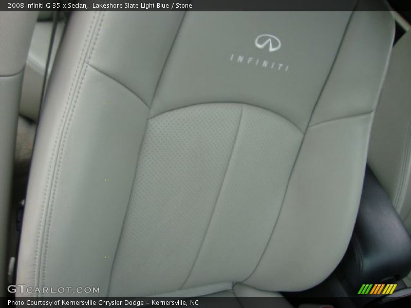 Lakeshore Slate Light Blue / Stone 2008 Infiniti G 35 x Sedan