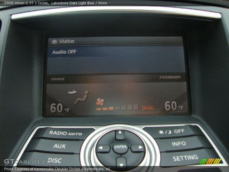 Lakeshore Slate Light Blue / Stone 2008 Infiniti G 35 x Sedan
