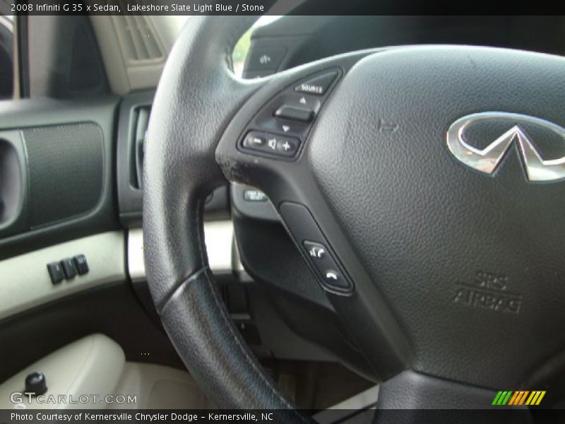 Lakeshore Slate Light Blue / Stone 2008 Infiniti G 35 x Sedan