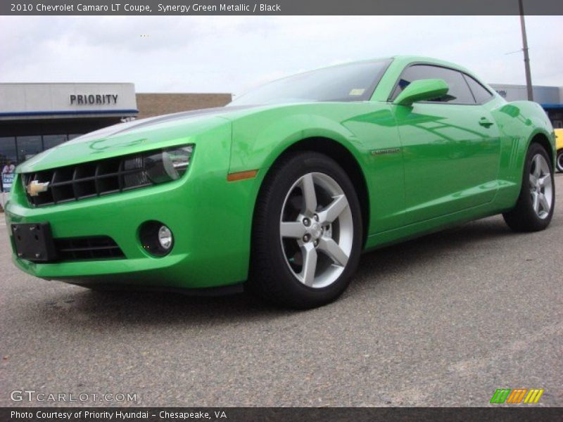 Synergy Green Metallic / Black 2010 Chevrolet Camaro LT Coupe