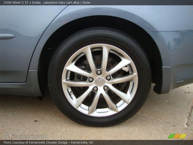 Lakeshore Slate Light Blue / Stone 2008 Infiniti G 35 x Sedan