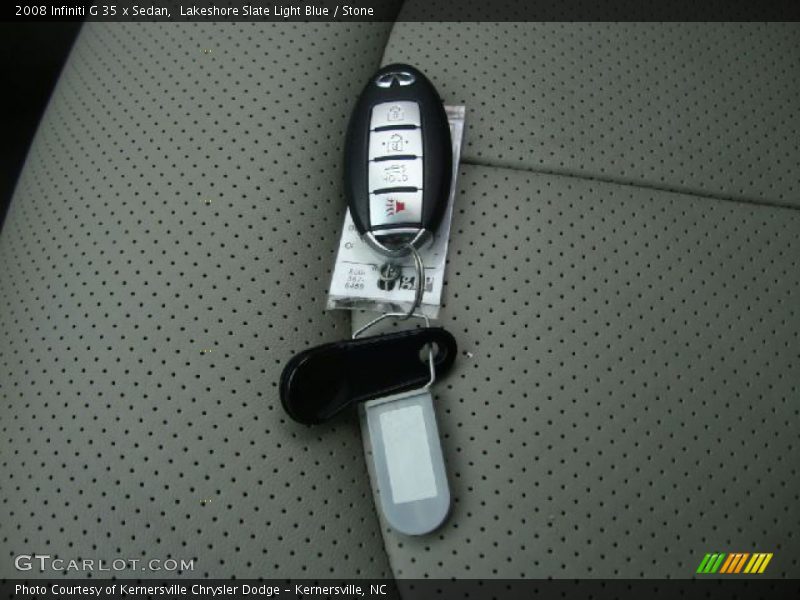 Lakeshore Slate Light Blue / Stone 2008 Infiniti G 35 x Sedan