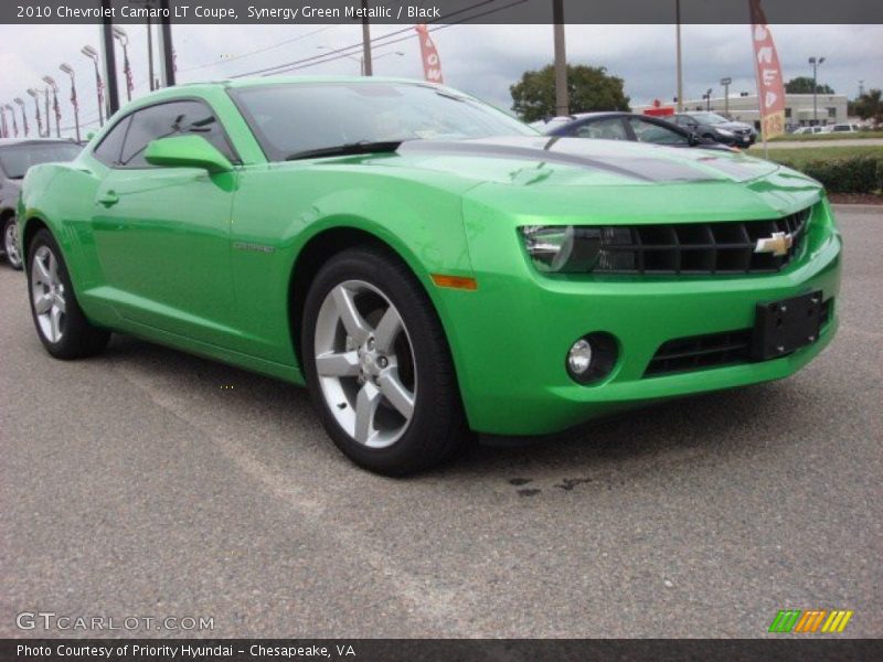 Synergy Green Metallic / Black 2010 Chevrolet Camaro LT Coupe