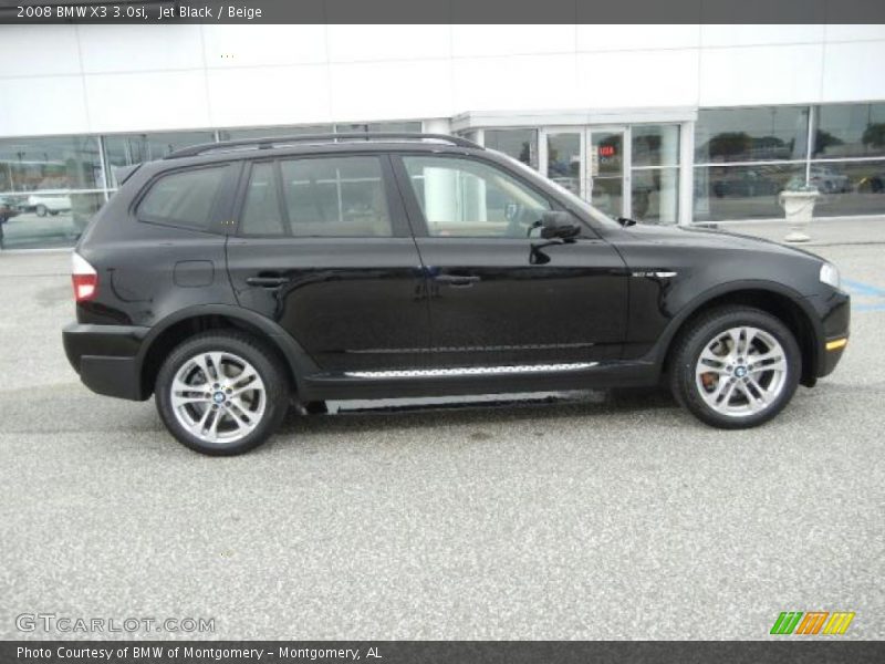 Jet Black / Beige 2008 BMW X3 3.0si