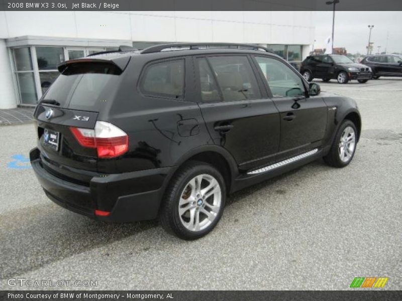 Jet Black / Beige 2008 BMW X3 3.0si
