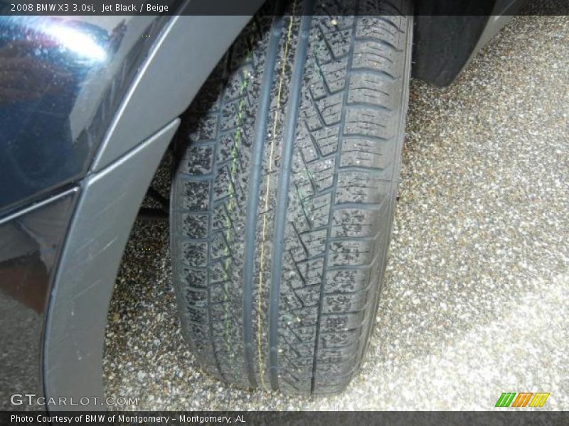 Jet Black / Beige 2008 BMW X3 3.0si