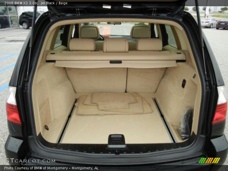 Jet Black / Beige 2008 BMW X3 3.0si