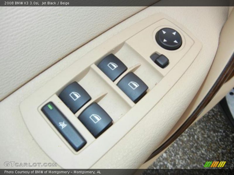 Jet Black / Beige 2008 BMW X3 3.0si