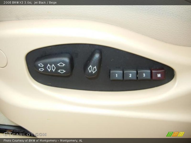 Jet Black / Beige 2008 BMW X3 3.0si