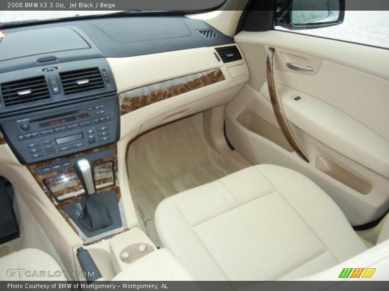 Jet Black / Beige 2008 BMW X3 3.0si
