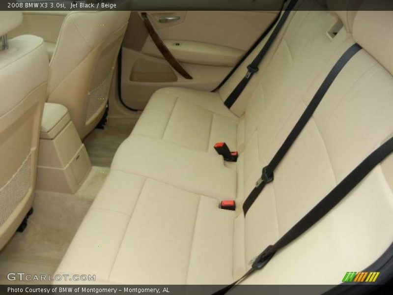 Jet Black / Beige 2008 BMW X3 3.0si