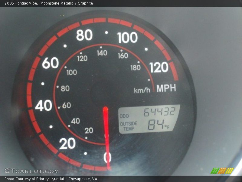 Moonstone Metallic / Graphite 2005 Pontiac Vibe