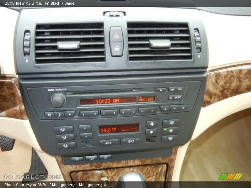 Jet Black / Beige 2008 BMW X3 3.0si
