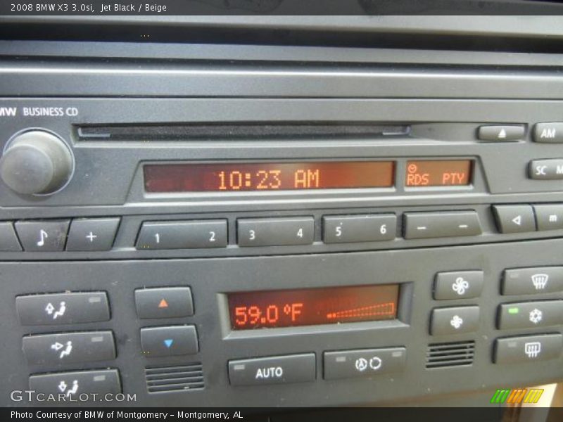 Jet Black / Beige 2008 BMW X3 3.0si