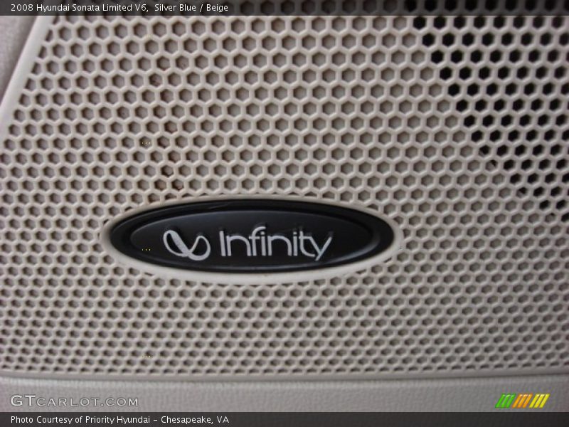 Silver Blue / Beige 2008 Hyundai Sonata Limited V6