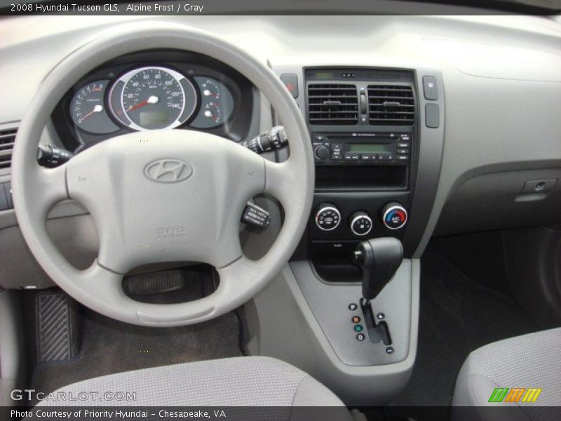 Alpine Frost / Gray 2008 Hyundai Tucson GLS