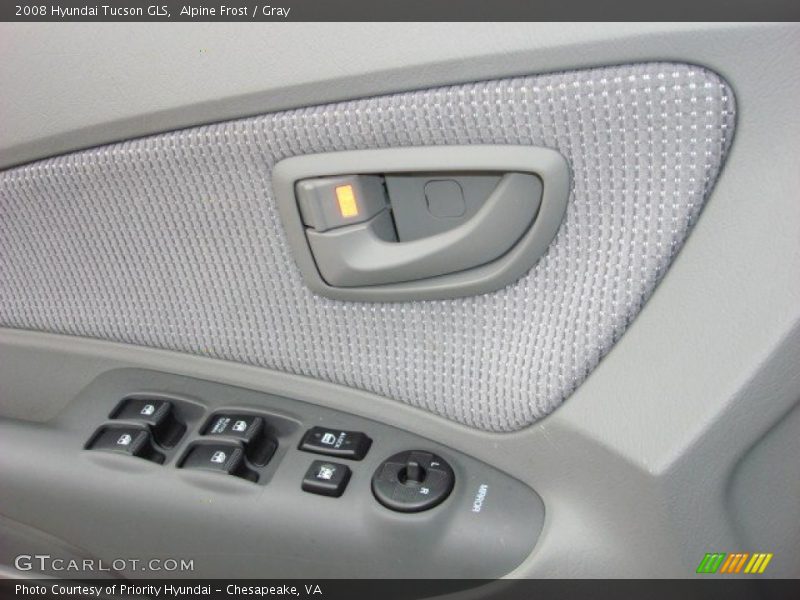 Alpine Frost / Gray 2008 Hyundai Tucson GLS