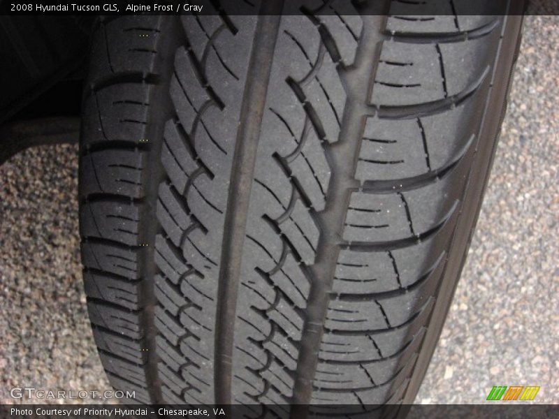 Alpine Frost / Gray 2008 Hyundai Tucson GLS