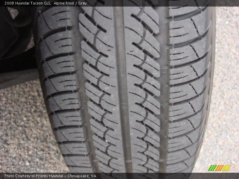 Alpine Frost / Gray 2008 Hyundai Tucson GLS