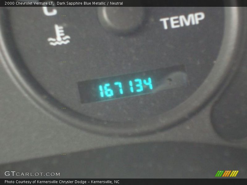Dark Sapphire Blue Metallic / Neutral 2000 Chevrolet Venture LT