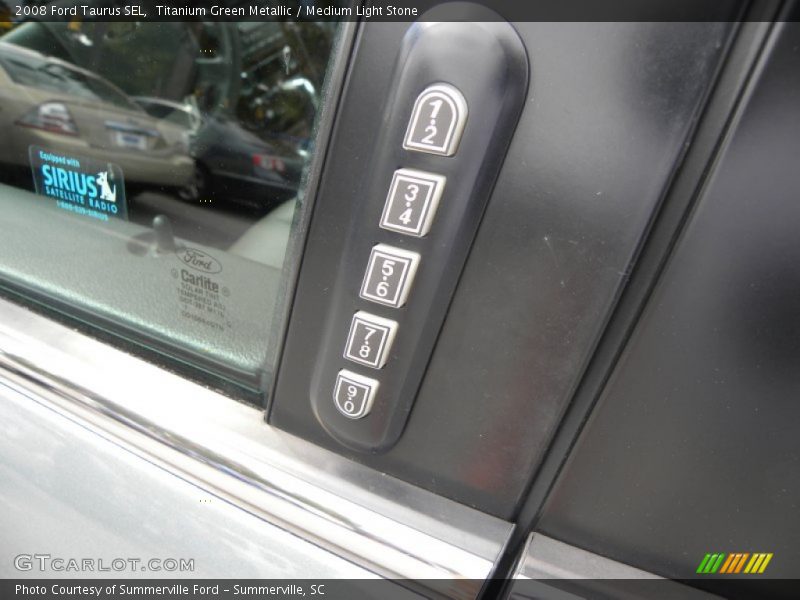 Titanium Green Metallic / Medium Light Stone 2008 Ford Taurus SEL