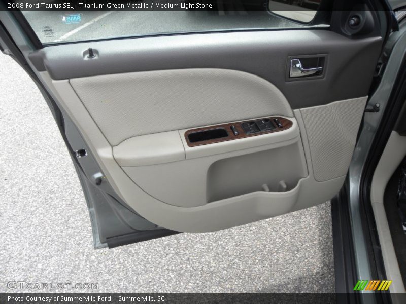 Titanium Green Metallic / Medium Light Stone 2008 Ford Taurus SEL