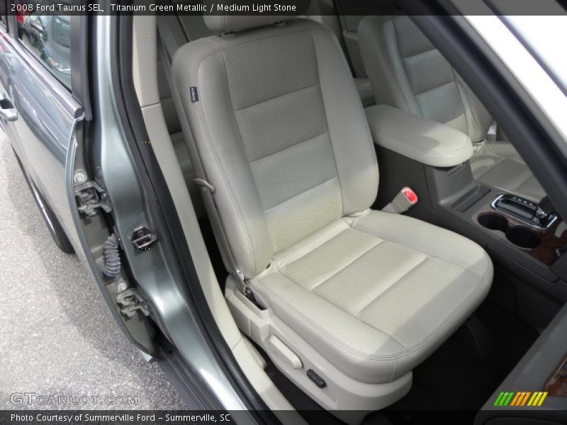 Titanium Green Metallic / Medium Light Stone 2008 Ford Taurus SEL