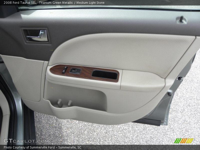 Titanium Green Metallic / Medium Light Stone 2008 Ford Taurus SEL
