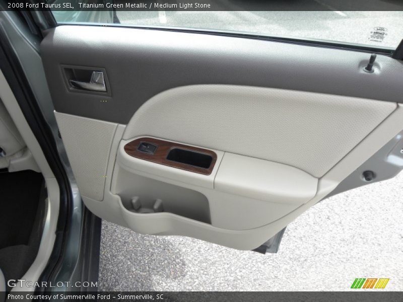 Titanium Green Metallic / Medium Light Stone 2008 Ford Taurus SEL