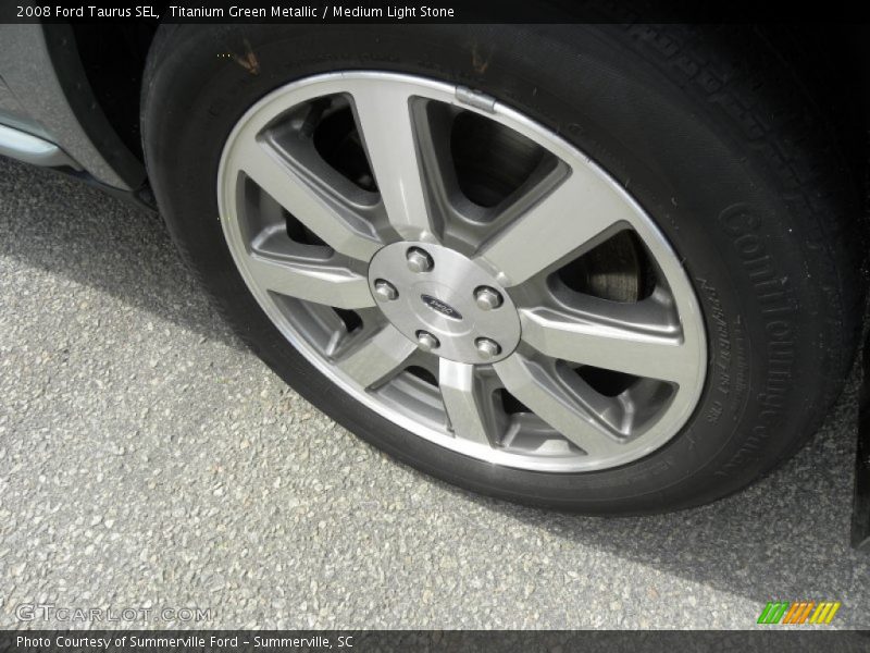 Titanium Green Metallic / Medium Light Stone 2008 Ford Taurus SEL