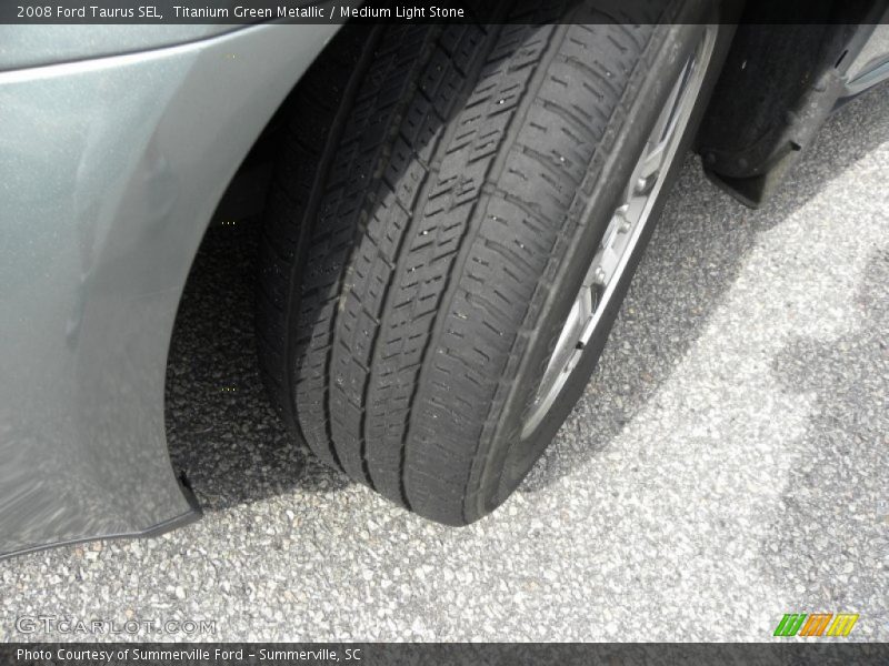 Titanium Green Metallic / Medium Light Stone 2008 Ford Taurus SEL
