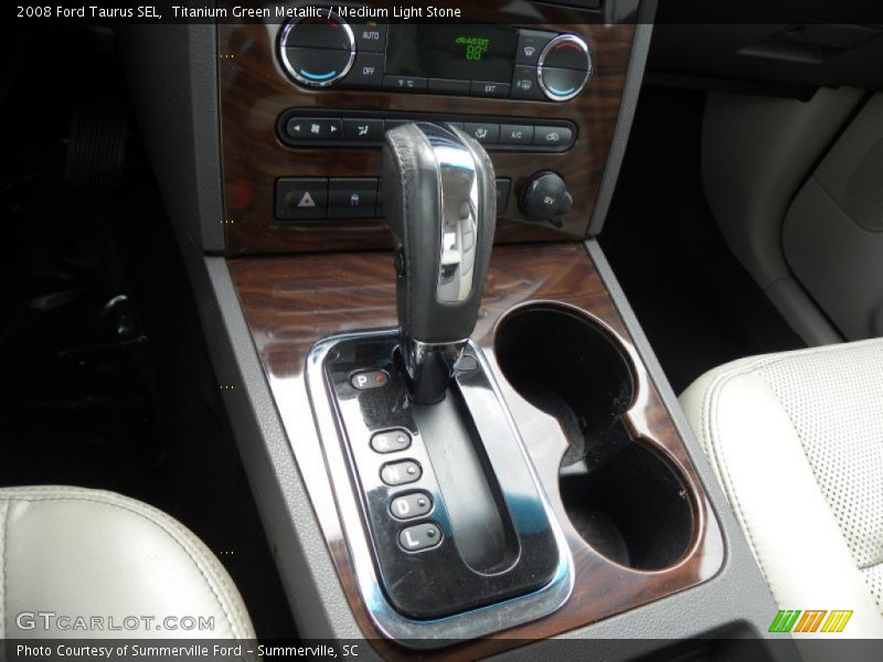 Titanium Green Metallic / Medium Light Stone 2008 Ford Taurus SEL