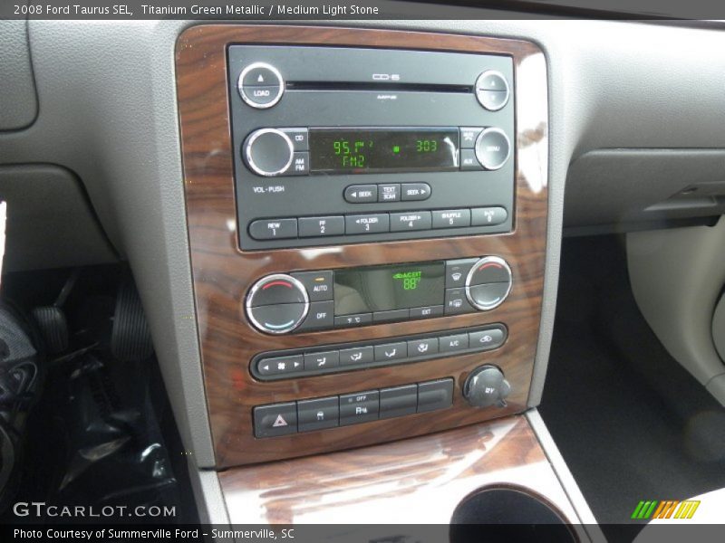 Titanium Green Metallic / Medium Light Stone 2008 Ford Taurus SEL