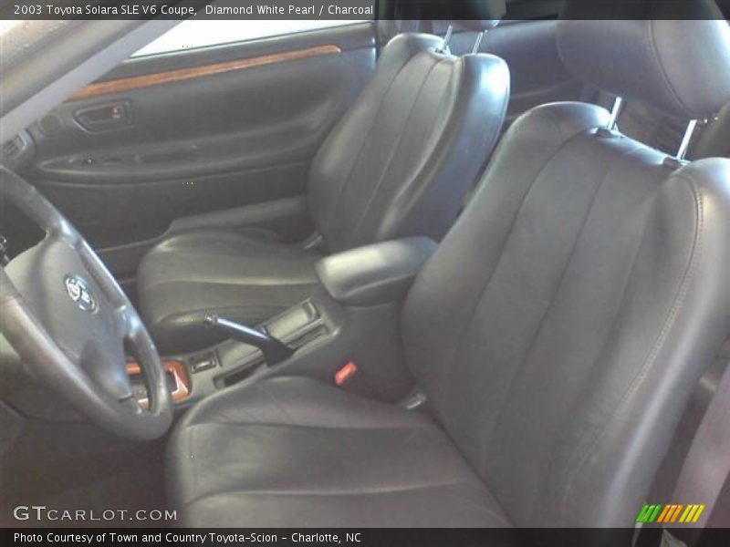 Diamond White Pearl / Charcoal 2003 Toyota Solara SLE V6 Coupe