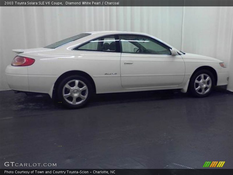 Diamond White Pearl / Charcoal 2003 Toyota Solara SLE V6 Coupe
