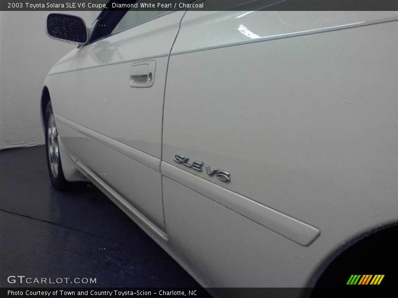 Diamond White Pearl / Charcoal 2003 Toyota Solara SLE V6 Coupe