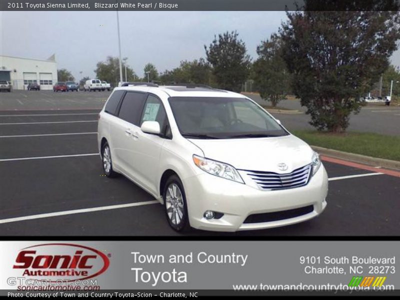 Blizzard White Pearl / Bisque 2011 Toyota Sienna Limited