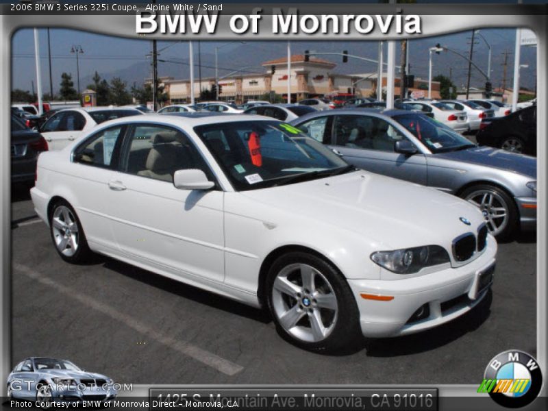 Alpine White / Sand 2006 BMW 3 Series 325i Coupe